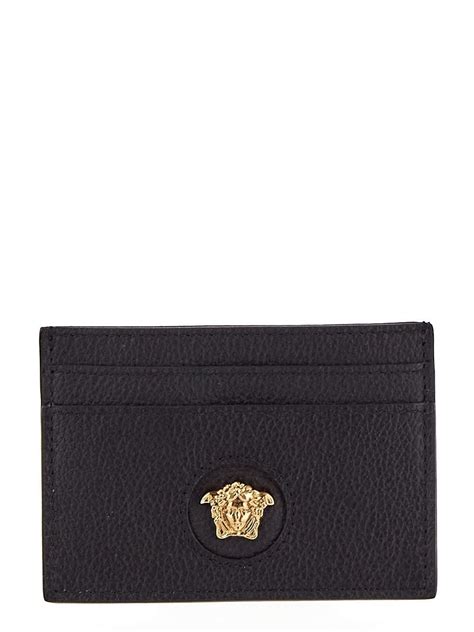 versace black embossed medusa card holder|la medusa card holder.